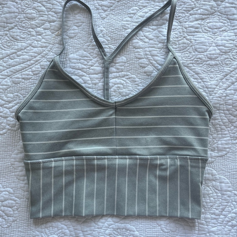 GAIAM Gray Sports Bra Seamless Longline Comfort